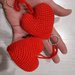 Portachiavi Cuore Uncinetto Amigurumi decorazione borsa San Valentino 