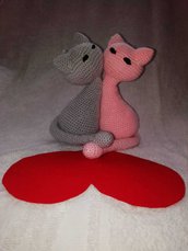 Gattini Amigurumi San valentino