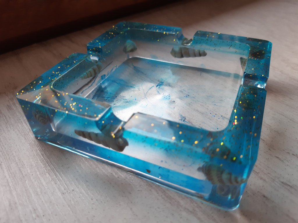 HTN - Posacenere Da Posacenere Di Silicone A Resina Epossidica (3