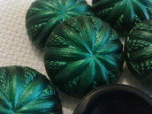 Bottoni vintage '' smeraldo''