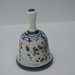 Campanella dipinta a mano in ceramica di castelli cm 5
