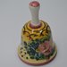 Campanella dipinta a mano in ceramica di castelli cm 14