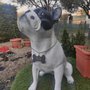 Statua cane bulldog francese personalizzabile dipinta a mano