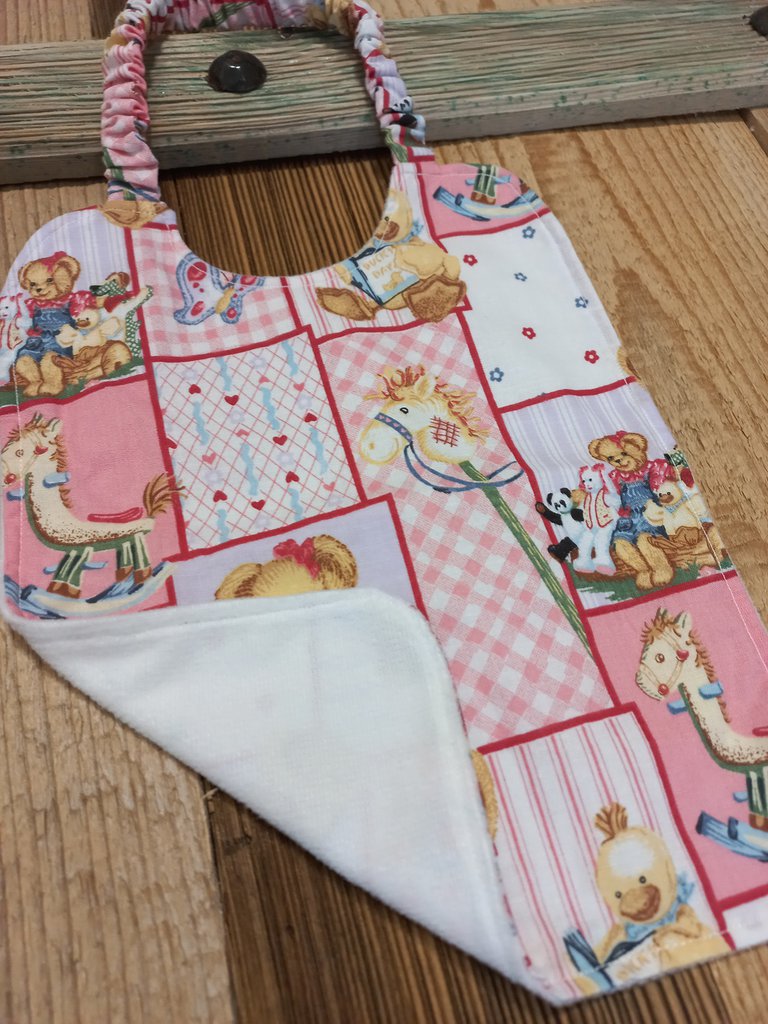 Jollein Bavaglino con Maniche - Impermeabile - Teddy Bear unisex (bambini