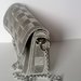 pochette/borsa in cordino grigio