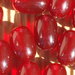 21 perle vetro color rubino vend.