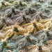 Originale baktus 3D in lana sfumature degradè realizzato all'uncinetto