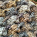 Originale baktus 3D in lana sfumature degradè realizzato all'uncinetto