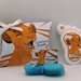  PIEDINO MAGNETE ceramica SIMBA CON SCATOLA PERSONALIZZATA