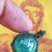 Ciondolo Amuleto Talismano RARO per ricchezza, fascino, successo, fortuna, benedetto dai monaci tibetani Naga sfera Blu