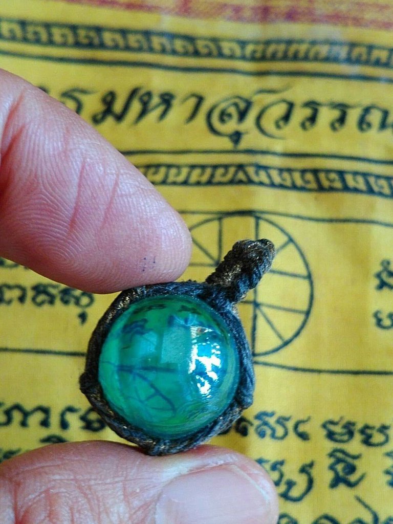 Ciondolo Con Amuleto Sardo Del XIX Secolo - Argento E Tessuto - Vintage Raro - Occasion