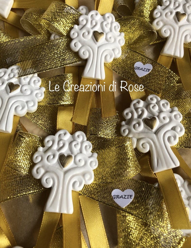 ALBERO CON NUMERO 25 APPLICAZIONI COMPLEANNO E ANNIVERSARIO - Doni