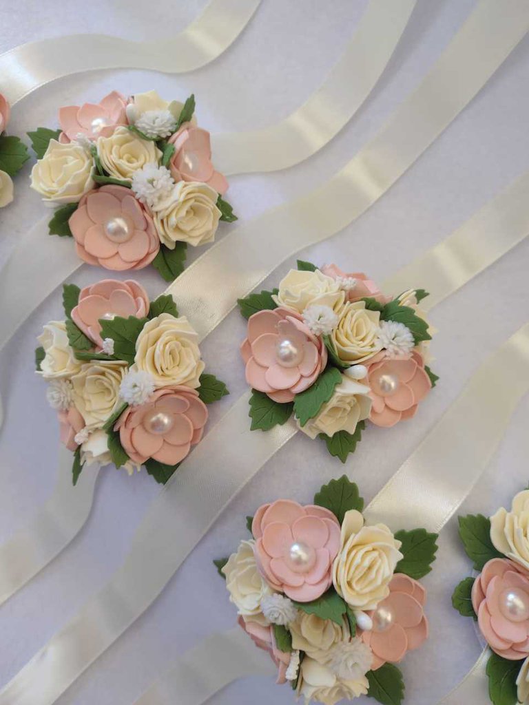 Fiore Da Polso Blu E Corsage, Decorazione Per Ballo Di Fine Anno