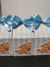 Scatolina scatoline segnaposto nascita battesimo festa compleanno evento Winnie the Pooh tigro confetti segnaposto 