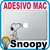 ADESIVO SNOOPY LINGUA - PER APPLE MAC MACBOOK PRO STICKER