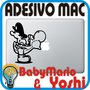 ADESIVO BABY MARIO & YOSHI - PER APPLE MAC MACBOOK PRO - SKIN