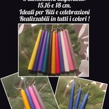 Ritualkerzen Candele In Cera D'Api Diveevo – 100 Pezzi, Azzurro Chiaro, 16 Cm X 5 Mm, Durata 30 Min, Naturali, Antigoccia, Fatte A Mano