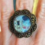 Anello con cammeo stile Klimt