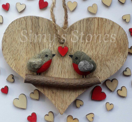 cuore in legno decorato - Per la casa e per te - Decorare casa - di