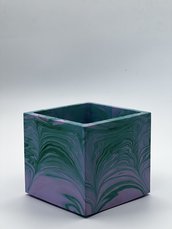 Vaso quadrato multicolor