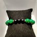 Bracciale di malachite e lava