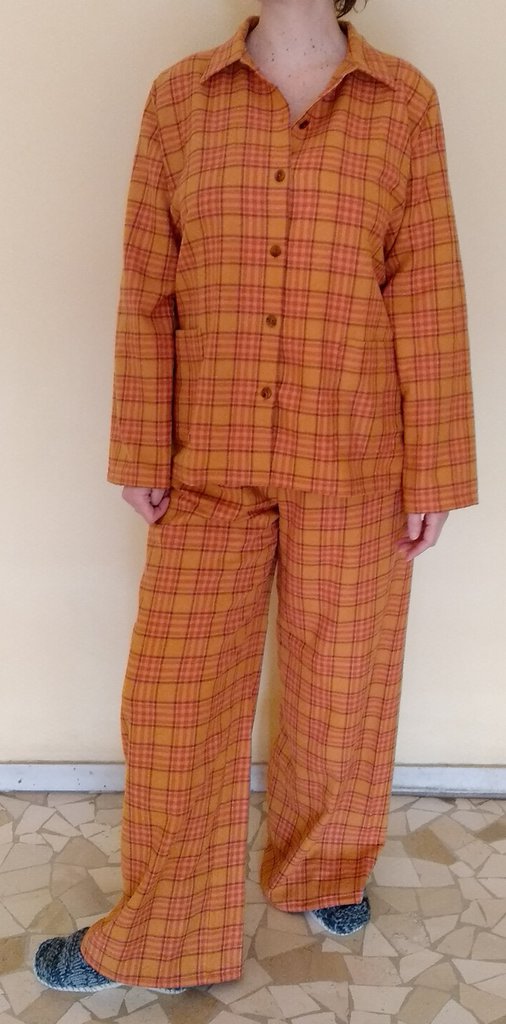 Pigiama Lungo In Flanella Rosso Scozzese | Pellegrini Pigiami