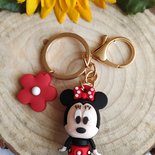 Portachiavi Minnie con fiorellini Disney Collezione 2022