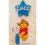 Fiocco nascita winnie the pooh cowboy 