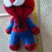 Spiderman amigurumi bomboniera 