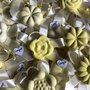 Gessetti profumati 30 Segnaposto fiori giallo Comunione Cresima 