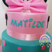 Torta scenografica Minnie-torta gomma crepla a tema Minnie 