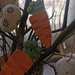 Carote finte decorative da appendere per albero di pasqua