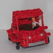 Il pik-up rosso con ragazzo alla guida (su commissione)