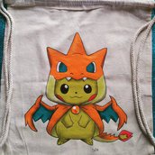 Zaino/ sacca porta scarpe Pokémon 