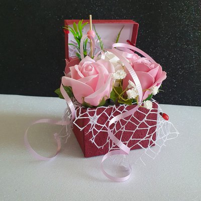 Ornamento rose di sapone bianco, rosa e rosa antico - Feste - Idee