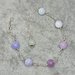 bracciale argento 925 con agata viola diverse sfumature 