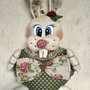 Coniglio in stoffa con cuore