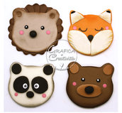 Animali del bosco (riccio/volpe/panda/orso) per bomboniere