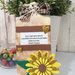 Targhetta legno miniatura Decorazioni home decor girasole 