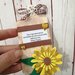 Targhetta legno miniatura Decorazioni home decor girasole 