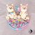 Cake topper orsetti gemelli bimbo e bimba battesimo