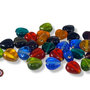 30 Perle vetro - Cuore - 9 x 15 mm - colore: Lotto misto -Creazione Gioielli -KCCT