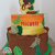 Torta scenografica tema giungla - torta in gomma personalizzata