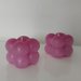 x2 Mini Bubble 37 gr color rosa profumo fragola