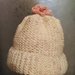 Cappellino  uncinetto, cappellino neonato fatto a mano