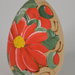 Uovo in legno per rammendo calzini dipinto a mano cm 8