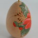 Uovo in legno per rammendo calzini dipinto a mano cm 8