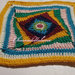 Grande granny square, piastrella uncinetto, copertina uncinetto, cuscino, applicazioni lana o cotone