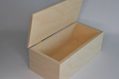 Scatola rettangolare in legno di faggio cm 23x10,5x8