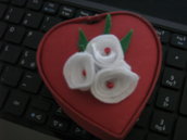 scatola cuore con fiori